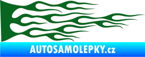 Samolepka Plameny 030 tmavě zelená