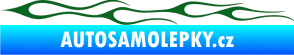 Samolepka Plameny 034 tmavě zelená