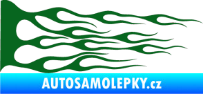Samolepka Plameny 036 tmavě zelená