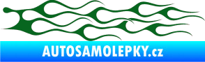 Samolepka Plameny 044 tmavě zelená