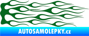 Samolepka Plameny 047 tmavě zelená