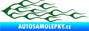 Samolepka Plameny 052 tmavě zelená
