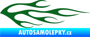 Samolepka Plameny 058 tmavě zelená