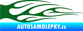 Samolepka Plameny 059 tmavě zelená