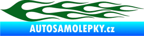 Samolepka Plameny 061 tmavě zelená