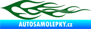 Samolepka Plameny 062 tmavě zelená
