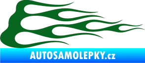 Samolepka Plameny 074 tmavě zelená