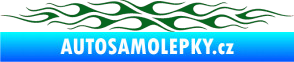 Samolepka Plameny 085 tmavě zelená