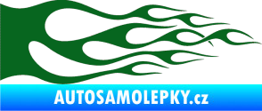 Samolepka Plameny 086 tmavě zelená