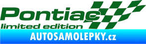 Samolepka Pontiac limited edition pravá tmavě zelená