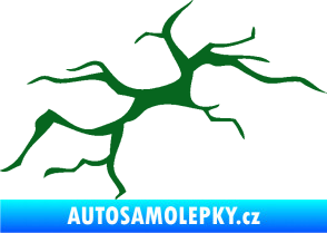 Samolepka Prasklina 001 tmavě zelená