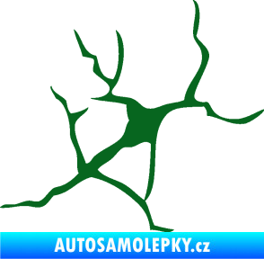 Samolepka Prasklina 004 tmavě zelená
