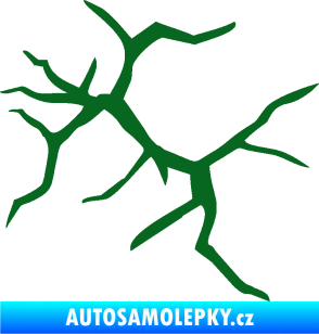 Samolepka Prasklina 007 tmavě zelená
