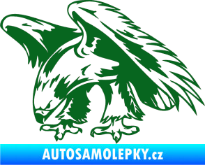 Samolepka Predators 001 levá orel tmavě zelená