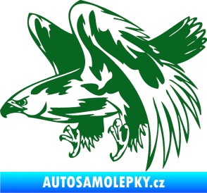 Samolepka Predators 034 levá tmavě zelená