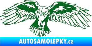 Samolepka Predators 077 pravá sova tmavě zelená