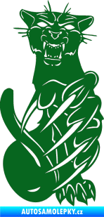 Samolepka Predators 110 pravá puma tmavě zelená
