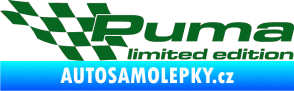 Samolepka Puma limited edition levá tmavě zelená