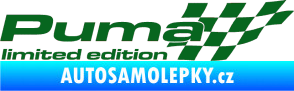 Samolepka Puma limited edition pravá tmavě zelená
