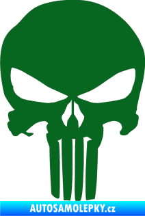 Samolepka Punisher 001 tmavě zelená