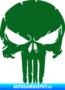 Samolepka Punisher 004 tmavě zelená