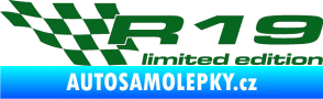 Samolepka R19 limited edition levá tmavě zelená