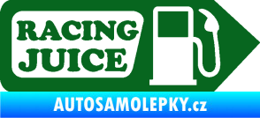 Samolepka Racing juice symbol tankování tmavě zelená