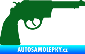 Samolepka Revolver 002 pravá tmavě zelená