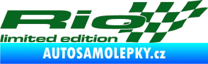 Samolepka Rio limited edition pravá tmavě zelená