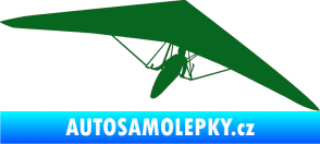 Samolepka Rogalo 001 pravá tmavě zelená