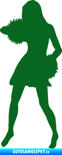 Samolepka Roztleskávačka 003 levá tmavě zelená