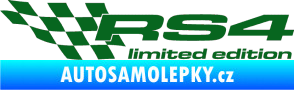 Samolepka RS4 limited edition levá tmavě zelená