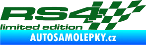 Samolepka RS4 limited edition pravá tmavě zelená