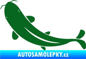 Samolepka Ryba 001 levá tmavě zelená
