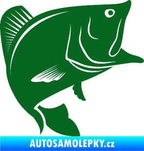 Samolepka Ryba 009 pravá tmavě zelená