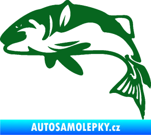Samolepka Ryba 010 levá tmavě zelená