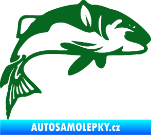 Samolepka Ryba 010 pravá tmavě zelená
