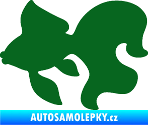 Samolepka Ryba 019 levá závojnatka tmavě zelená
