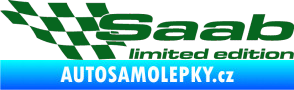 Samolepka Saab limited edition levá tmavě zelená