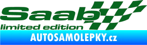 Samolepka Saab limited edition pravá tmavě zelená