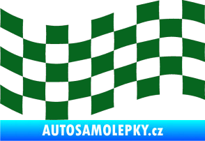 Samolepka Šachovnice 006 tmavě zelená