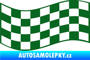 Samolepka Šachovnice 009 tmavě zelená