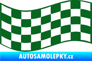 Samolepka Šachovnice 010 tmavě zelená