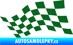 Samolepka Šachovnice 016 tmavě zelená