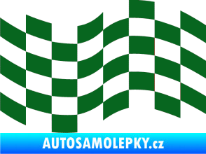 Samolepka Šachovnice 022 tmavě zelená