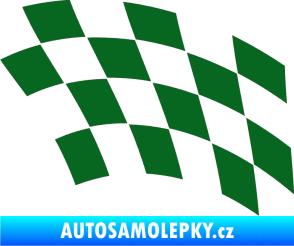 Samolepka Šachovnice 038 tmavě zelená
