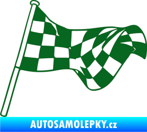 Samolepka Šachovnice 053 tmavě zelená