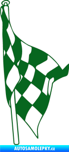 Samolepka Šachovnice 059 tmavě zelená