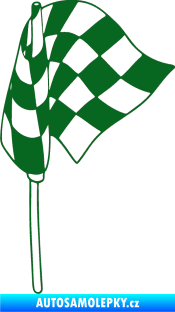 Samolepka Šachovnice 069 tmavě zelená