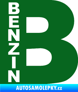 Samolepka Samolepka na víčko od nádrže 011 benzín tmavě zelená